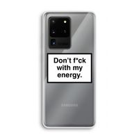 My energy: Samsung Galaxy S20 Ultra Transparant Hoesje
