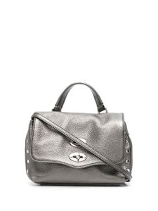 Zanellato mini sac à main Positano en cuir - Gris