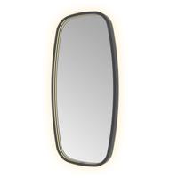Hotbath &More Mirrors Contour LED Badkamerspiegel - Figuur - 80 x 40 cm - Geborsteld Zwart Pvd