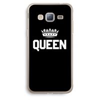 Queen zwart: Samsung Galaxy J3 (2016) Transparant Hoesje Queen zwart: Samsung Galaxy J3 (2016) Transparant Hoesje