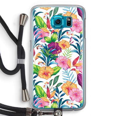 Tropisch 2: Samsung Galaxy S6 Transparant Hoesje met koord