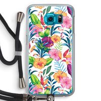Tropisch 2: Samsung Galaxy S6 Transparant Hoesje met koord