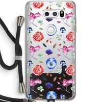 Bloemetjes: LG V30 Transparant Hoesje met koord