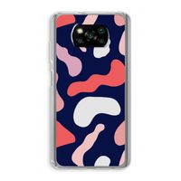 Memphis Shapes Pink: Xiaomi Poco X3 NFC Transparant Hoesje