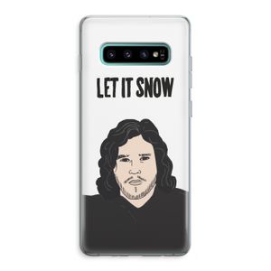 Let It Snow: Samsung Galaxy S10 Plus Transparant Hoesje