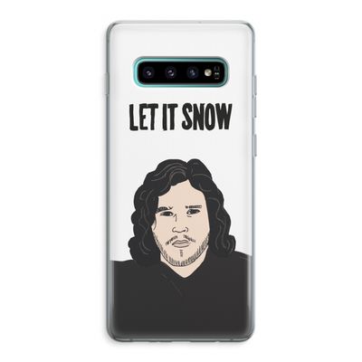 Let It Snow: Samsung Galaxy S10 Plus Transparant Hoesje