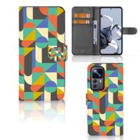 Xiaomi 12T | 12T Pro | Telefoon Hoesje | Funky Retro | Portemonnee hoesje