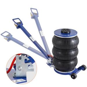 VEVOR pneumatische krik Triple Bag Air Jack 5T, Triple Bag Air Jack 140-470 mm hefhoogte Bag Air Jack, 5 minuten Lift Air Jack Jack verstelbaar rood