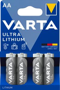 Varta 4x AA Lithium Wegwerpbatterij