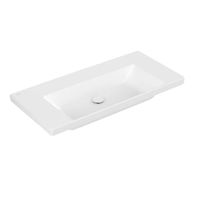 Wastafel Villeroy & Boch Subway 3.0 Met CeramicPlus Geen Kraangat Geen Overloop 100x47x16.5 cm Stone White Villeroy & Boch - thumbnail