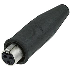 Rean AV RT3FC-B-W Miniatuur-XLR-connector Bus, recht Aantal polen: 3 Zwart 1 stuk(s)