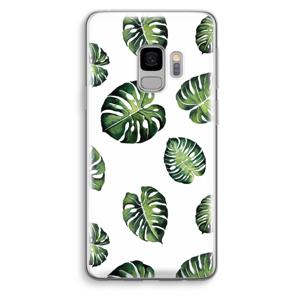 Tropische bladeren: Samsung Galaxy S9 Transparant Hoesje