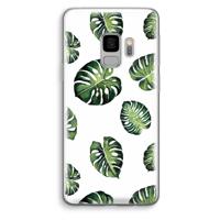 Tropische bladeren: Samsung Galaxy S9 Transparant Hoesje - thumbnail