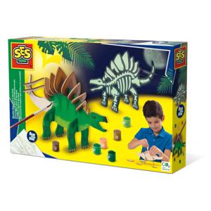 SES Creative houten dino glow in the dark