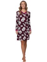 Pastunette Premium viscose dames nachthemd - Burgundy - Luxe nachtjapon