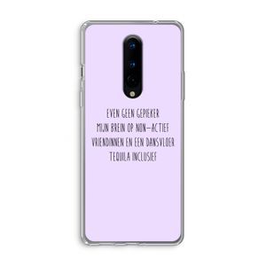 Tequila: OnePlus 8 Transparant Hoesje