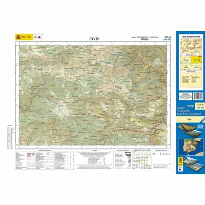 Topografische kaart 215-II Civís | CNIG - Instituto Geográfico Nacional1