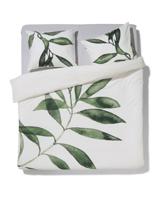 HEMA Dekbedovertrek 240x200/220cm zacht katoen olijftak groen (wit)