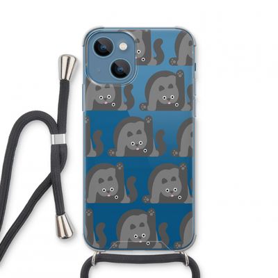 Cats: iPhone 13 mini Transparant Hoesje met koord