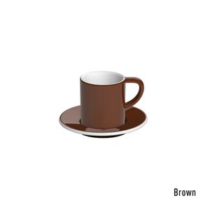 Loveramics bond espresso tasse et soucoupe  (80ml) brun