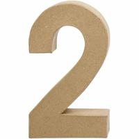 Creativ Company Cijfer, 2, h: 20,5 cm, b: 12 cm, dikte 2,5 cm, 1 stuk