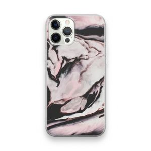 Roze stroom: iPhone 12 Pro Transparant Hoesje