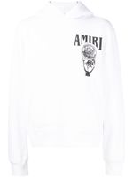 AMIRI hoodie en coton à logo imprimé - Blanc