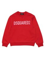 DSQUARED2 KIDS sweat en coton à logo imprimé - Rouge - thumbnail