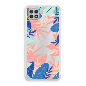 Tropisch: Samsung Galaxy A22 4G Transparant Hoesje