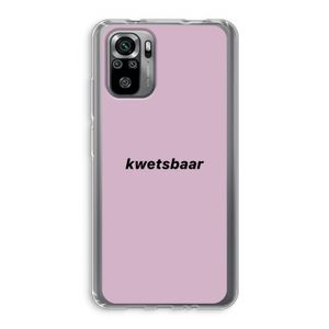 kwetsbaar: Xiaomi Redmi Note 10S Transparant Hoesje