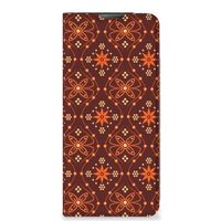 Motorola Moto E20 Hoesje met Magneet Batik Brown - thumbnail