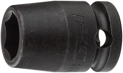 HAZET Krachtdopsleutel 880S-11 · 3/8 inch (10 mm) vierkant hol · Buiten-zeskant-tractieprofiel · SW 11 mm