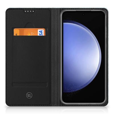 Samsung Galaxy S23 FE Book | Wallet Case | Wood Blue