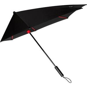 STORMaxi storm paraplu frame windproof - zwart/rood - 81 cm - Stormproof paraplu