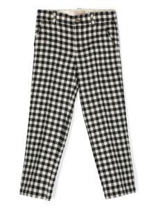 Gucci Kids pantalon en laine à carreaux vichy - Tons neutres