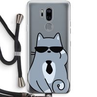 Cool cat: LG G7 Thinq Transparant Hoesje met koord