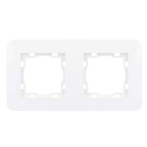 Wit Afdekraam 2 voudig ultra wit RAL9010 8072UW ronde hoeken Eslohe