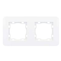 Wit Afdekraam 2 voudig ultra wit RAL9010 8072UW ronde hoeken Eslohe
