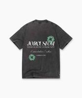 Jorcustom Flowers Loose Fit T-Shirt Heren Donkergrijs - Maat L - Kleur: Donkergrijs | Soccerfanshop