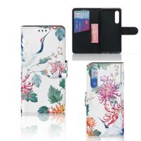 Xiaomi Mi 9 SE | Telefoonhoesje | Met pasjeshouder | Bird Flowers