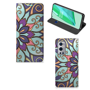 OnePlus 9 Pro Smart Cover Purple Flower