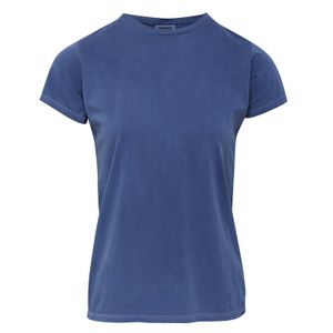 Basic t-shirt comfort colors denim blauw voor dames XL (42/54)  -