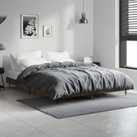 Bedframe zonder matras hout gerookt eikenkleurig 140x190 cm