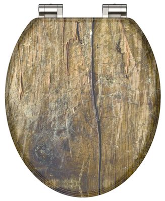 Schutte MDF WC-bril SOLID WOOD met soft-close
 80124