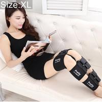 3 STKS/set been houding corrector O/X-type Bowlegs orthotische bandage rechttrekken belt band grootte: XL (zwart)