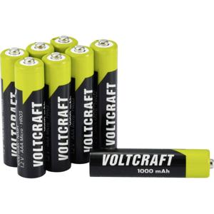 VOLTCRAFT VC-16043045 Oplaadbare AAA batterij (potlood) NiMH 1000 mAh 1.2 V 8 stuk(s)