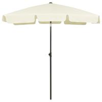 VidaXL Strandparasol 180x120 cm zandgeel