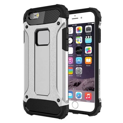 Voor iPhone 6 Plus & 6s Plus harde Armor TPU + PC combinatie Case(Silver)
