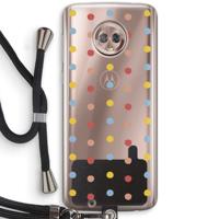 Bollen: Motorola Moto G6 Transparant Hoesje met koord