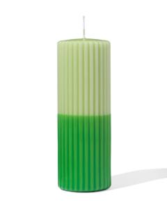 HEMA Stompkaars Ø7x19cm Ribbel Lichtgroen-groen (groen)